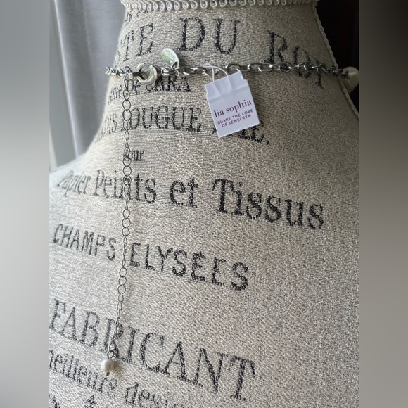 NWT Lia Sophia 17”-22” Pearl Necklace - Picture 9 of 16